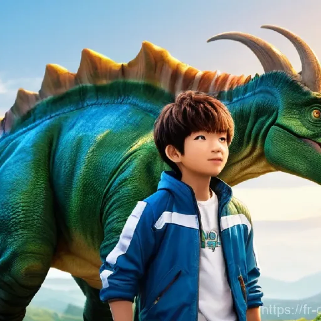 공룡메카드 캐릭터의 성향 분석 - **Prompt 1: Na-yong and Alkyon, Ready for Adventure**
    "An energetic, optimistic young boy named ...